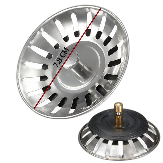 3 1/2 Inches Stainless Steel Sink Strainer Kitchen Basket Waste Coupling With Filter Tray Combination Set