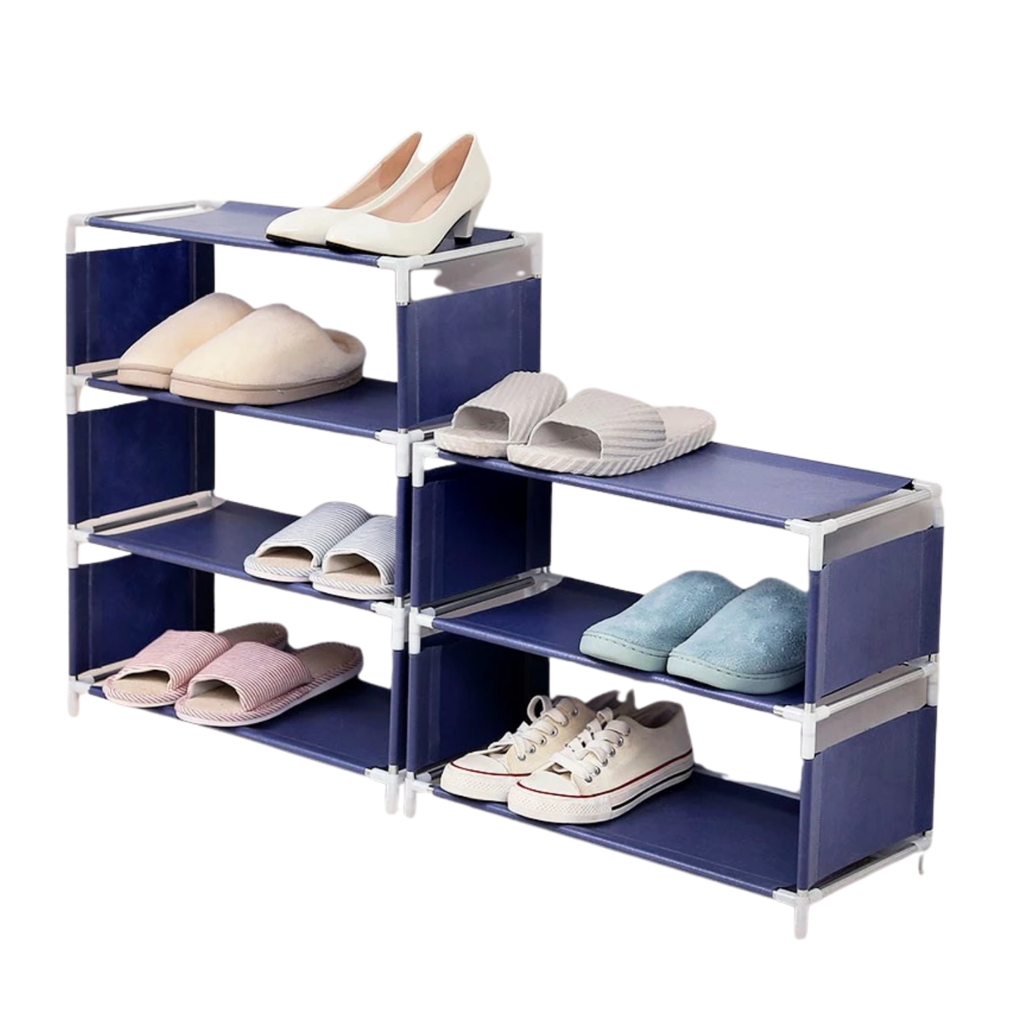 3 Tier Shoe Rack Rak Kasut Shoe Organizer Easy to Assemble Easy to Clean Book Rack Rak Buk