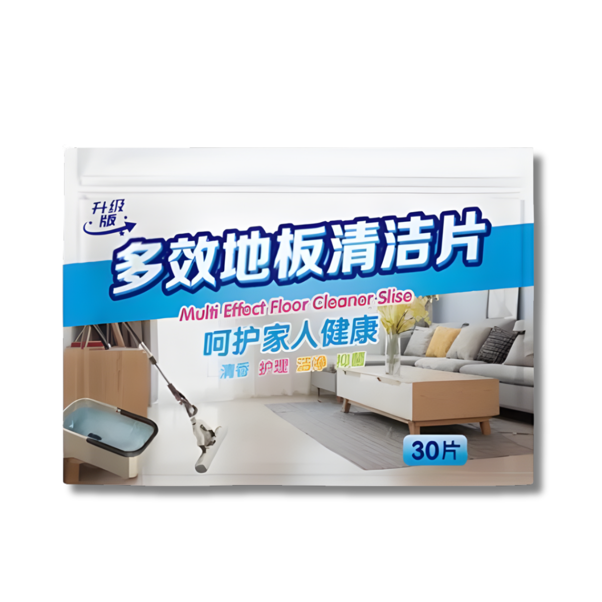 30pcs Ceramic Tile Floor Cleaner Sheet Detergent Pencuci Lantai Broom Floor Cleaning Water Soluble