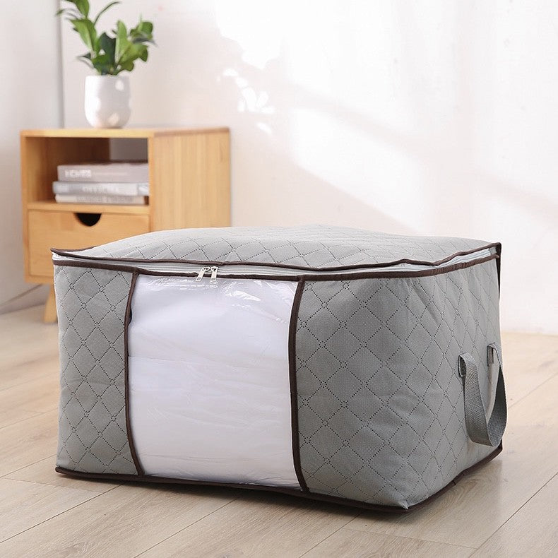 Non-Woven Large Clothes Storage Bag with Handle Waterproof Travel Bag Curtains Bag 60*35*40 Cm