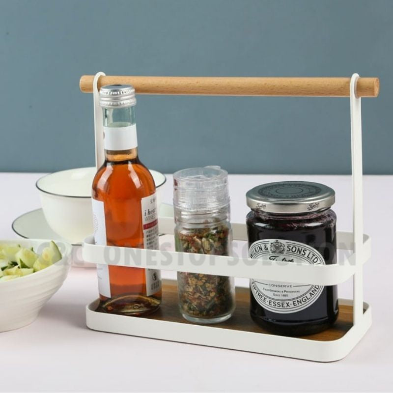 C&C Kitchen Organizer Rak Serbaguna Kitchen Storage Rack Rak Dapur Spice Rack Seasoning Rack Kitchen Shelf Steel Rack
