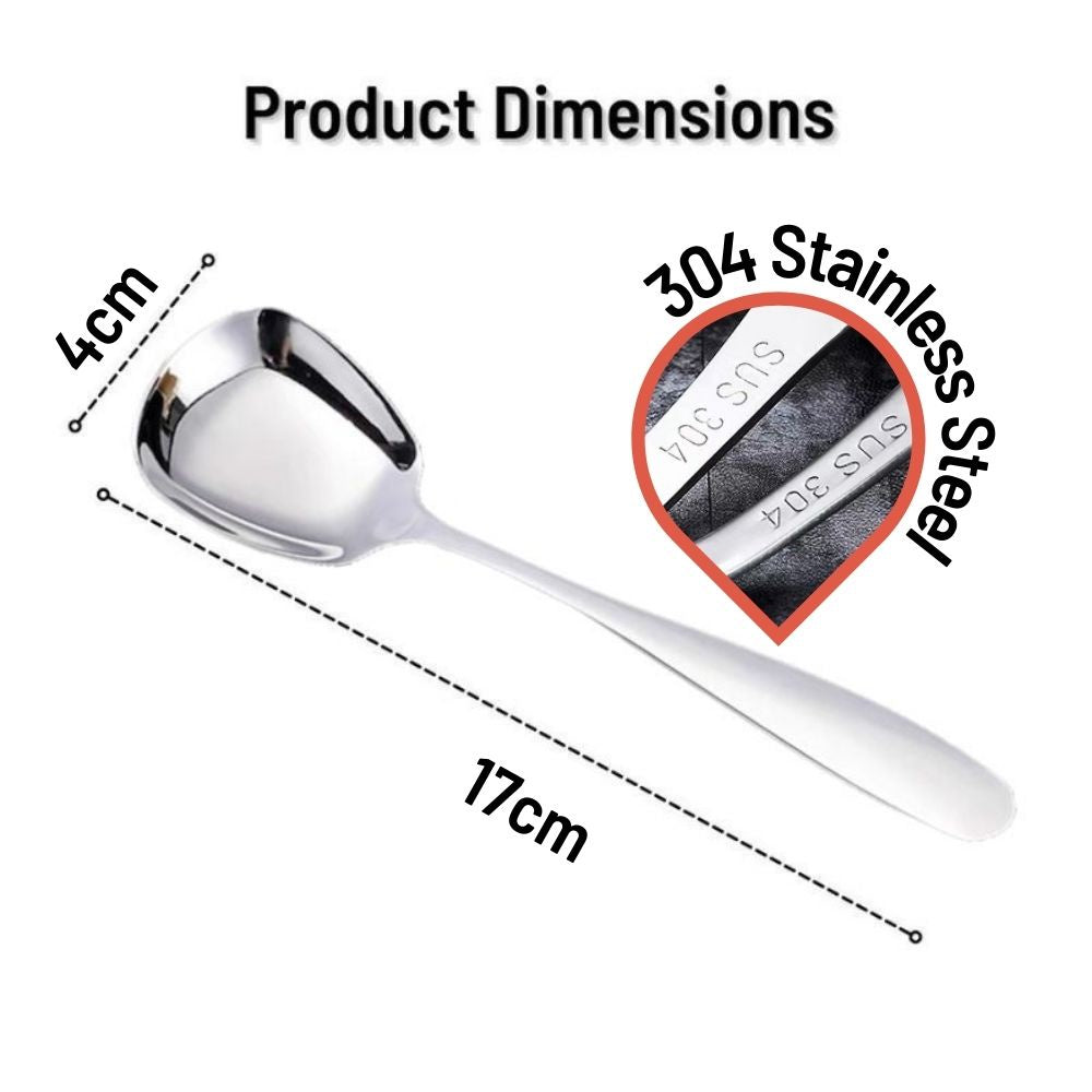 Premium Stainless Steel Serving Spoon Large Dinner Spoon Thicken Buffet Serving Spoon Sharing Spoon 22cm