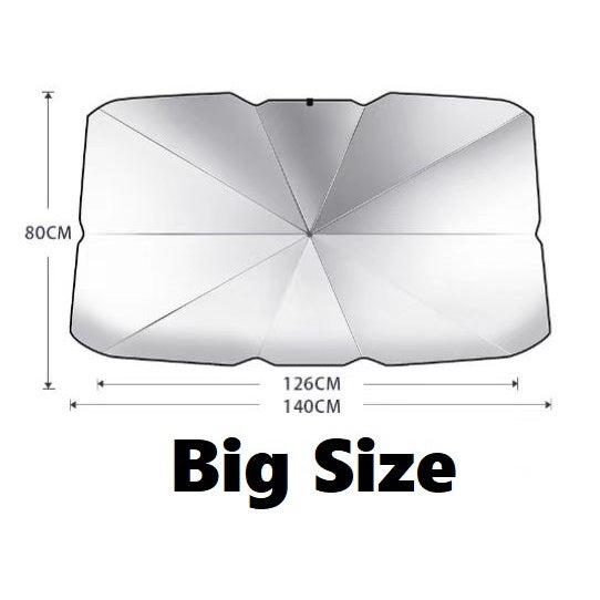 C&C Car Sunshade Windscreen Sun Shade Car Front Window UV Reflector Windshield Fold-able Parasol Umbrella Cover 1set
