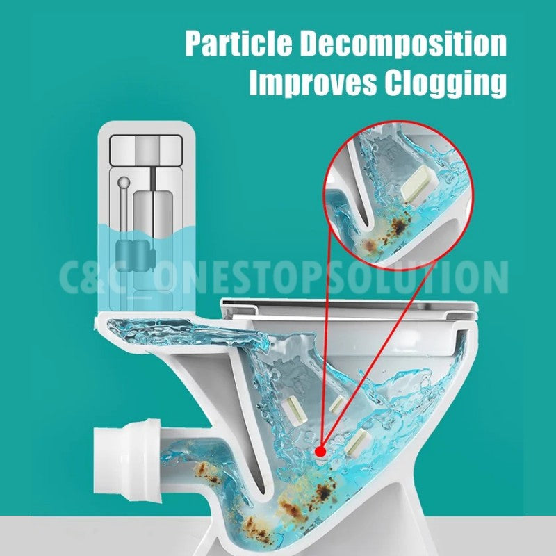 C&C 12Pcs Toilet Bowl Cleaning Tablet Effervescent Toilet Bowl Cleaner Serbuk Pencuci Tandas Ajaib