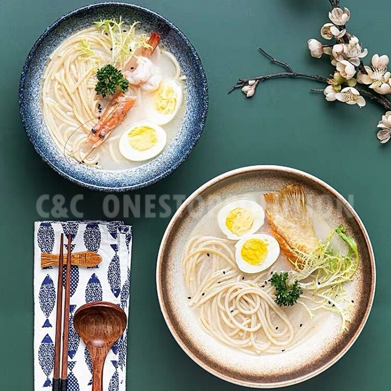 C&C Japanese Ramen Ceramic Bowl Tableware Japanese Tableware Home Restaurant Kiln Ceramic Rice Bowl Seramik Mangkuk