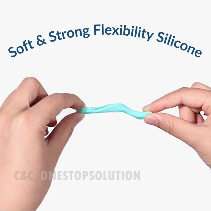 C&C Soft Silicone Reusable Washable Ear Hook Face Mask Hold Face Mask Soft Ear Protection Hook Tali Telinga Getah