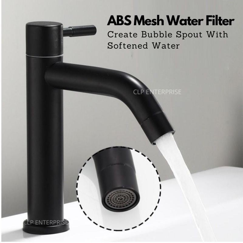 Black Oxide Coated Stainless Steel SUS304 Bathroom Sink Faucet Pillar Basin Tap