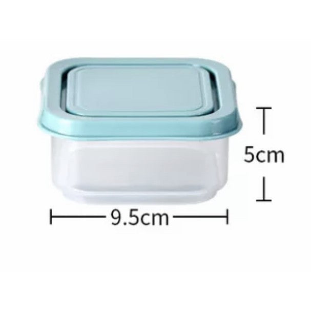 9 Pcs Set Multi-Functional High Quality Rectangle Transparent Airtight Type Airtight Dry Food Storage Containers