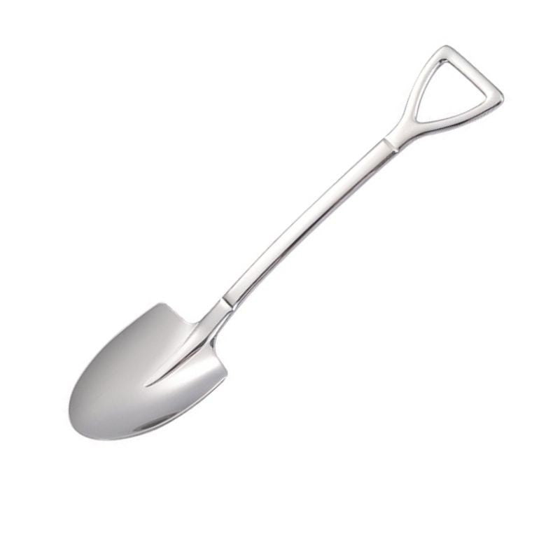 Shovel Design Dessert Spoon Ice-Cream Spoon Coffee Spoon Cake Spoon Stainless Steel Spoon Milk Tea Dessert