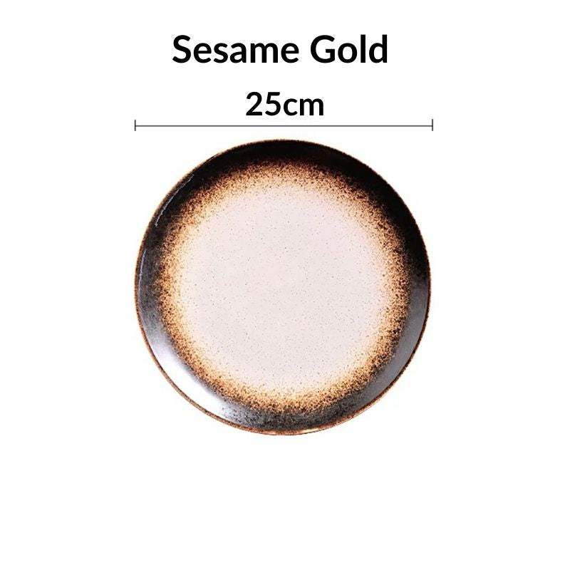 C&C Japanese Plate Ceramic Tableware Japanese Tableware Home Restaurant Kiln Ceramic Snack Plate Seramik Pinggan