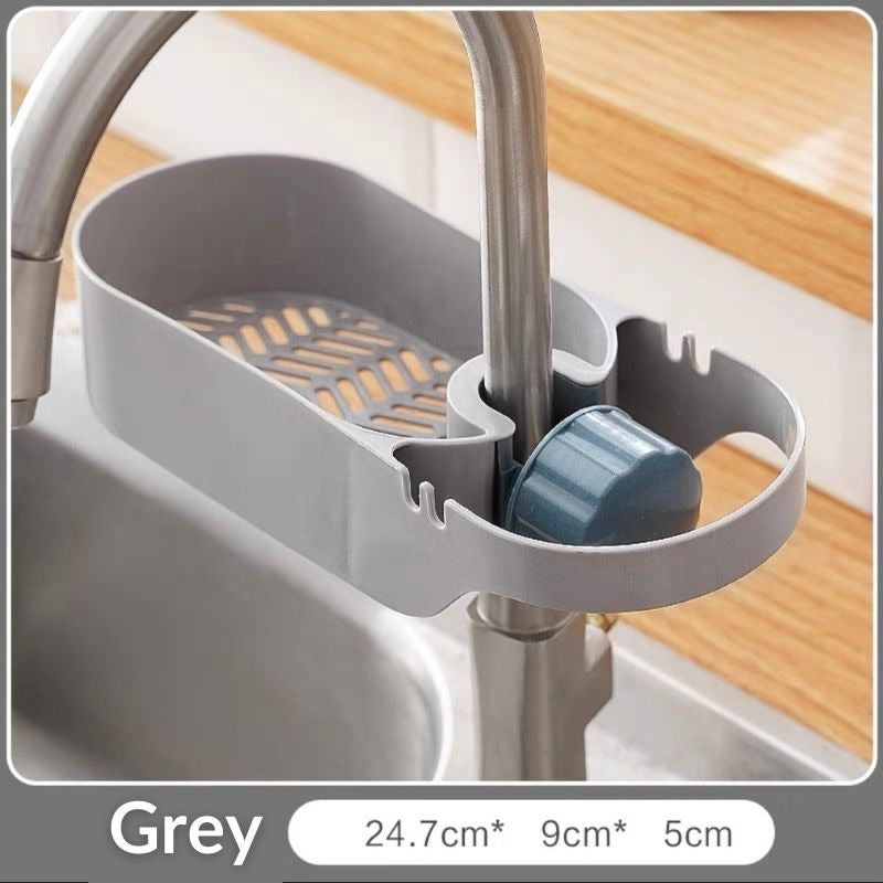 C&C Kitchen Sink Storage Shelves with hanger Racks Stainless Steel Faucet Rack Sponge Organizer