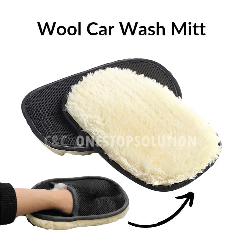Chenille Soft Microfiber Car Washing Sponge Duster Scrubber Hand Grip Cleaning Span Cuci Basuh Kereta