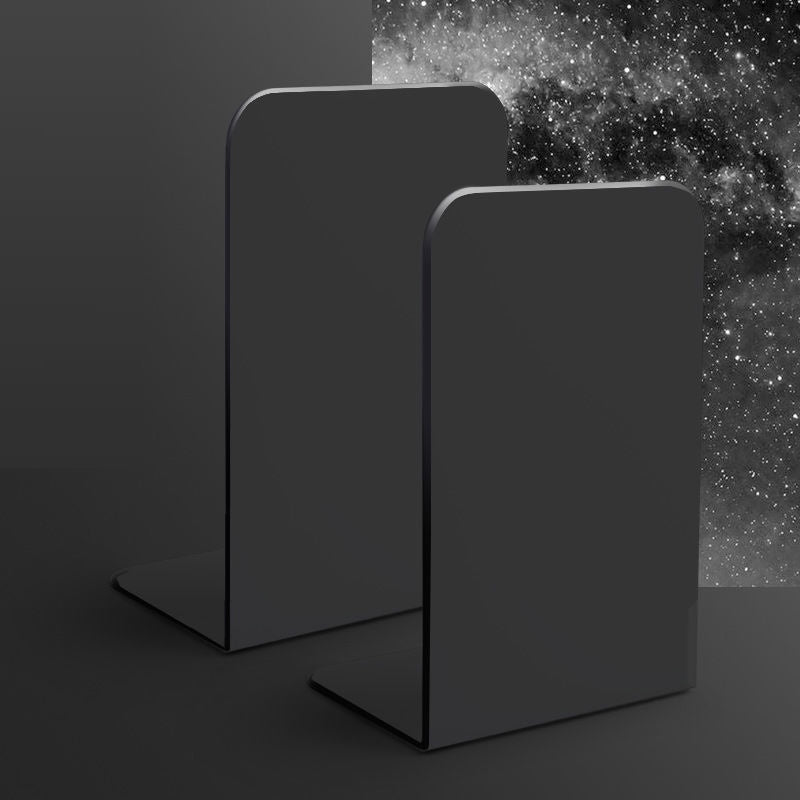 C&C 2 pcs Metal Book Stand Bookend Book Shelf Bentuk L School Stationery Office Rak Buku Pemegang buku pendirian logam