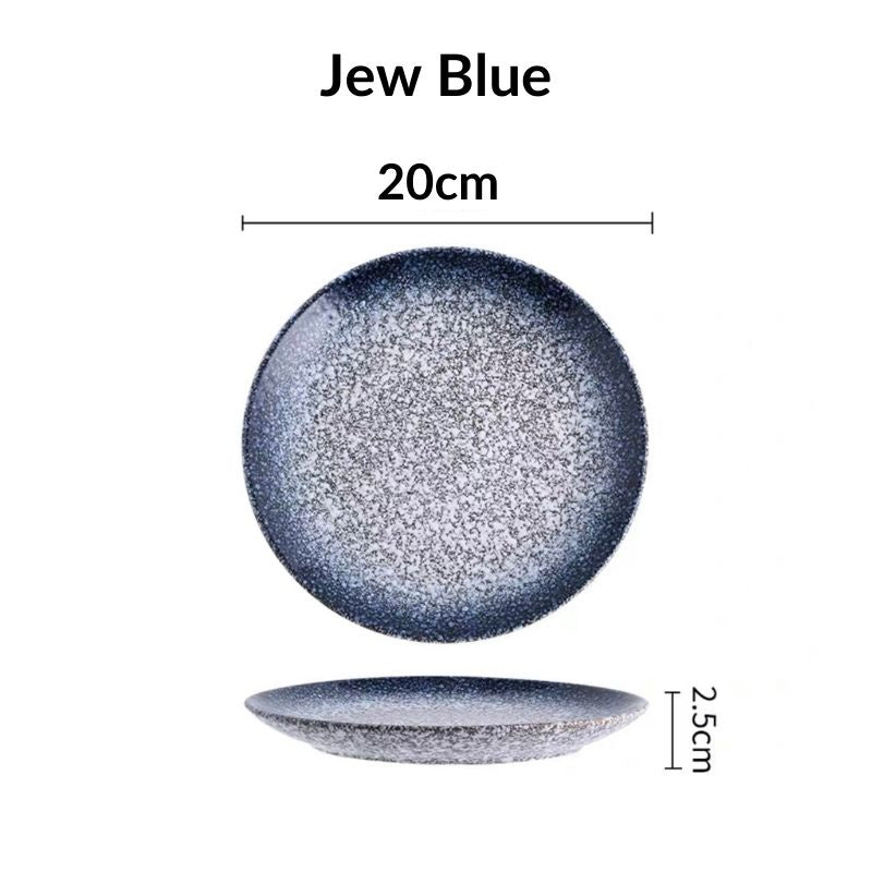 C&C Japanese Plate Ceramic Tableware Japanese Tableware Home Restaurant Kiln Ceramic Snack Plate Seramik Pinggan