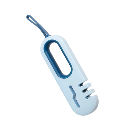 4In1 Knife Sharpener Kitchen Household Grinding Manual Knife Scissors Sharpener Pengasah Pisau Alat Pengisar