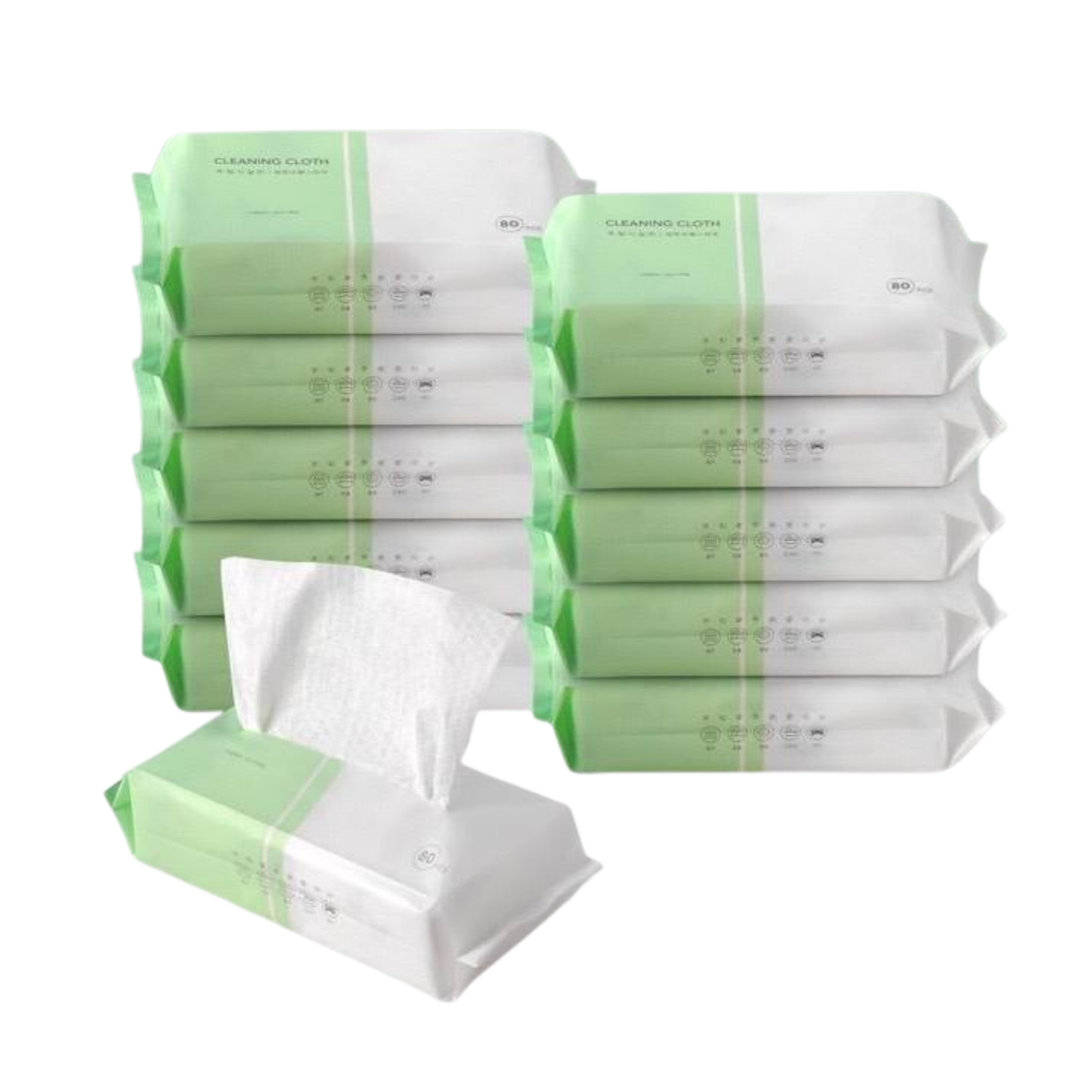 50 Sheets/Pack Lazy Rag Wet / Dry Cleaning Towel Disposable Kitchen Washing Cloth Dish Cleaner Kain Lap Basah
