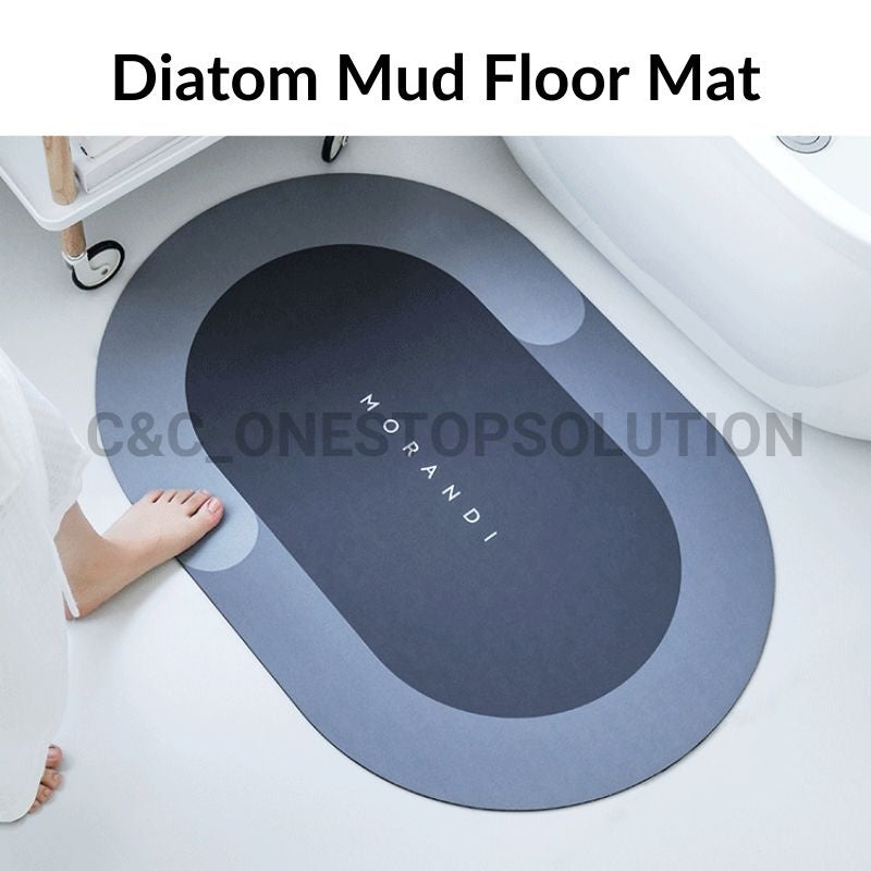 C&C Super Absorbent Non-slip Diatom Mud Pad Floor Mat Kitchen Toilet Pad Bathroom Mat Carpet Kitchen Alas Kaki
