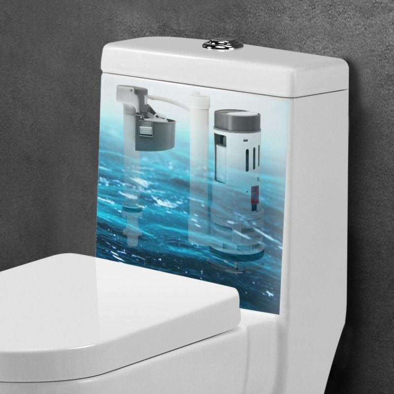 WATER SAVING Cistern Flush Valve Set w/ Adjustable Syphon Valve Toilet Cistern Water Inlet Control Bathroom Fitting