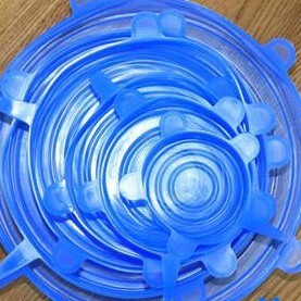 6Pcs/Set Silicone Stretch Lids Reusable Airtight Food Wrap Covers