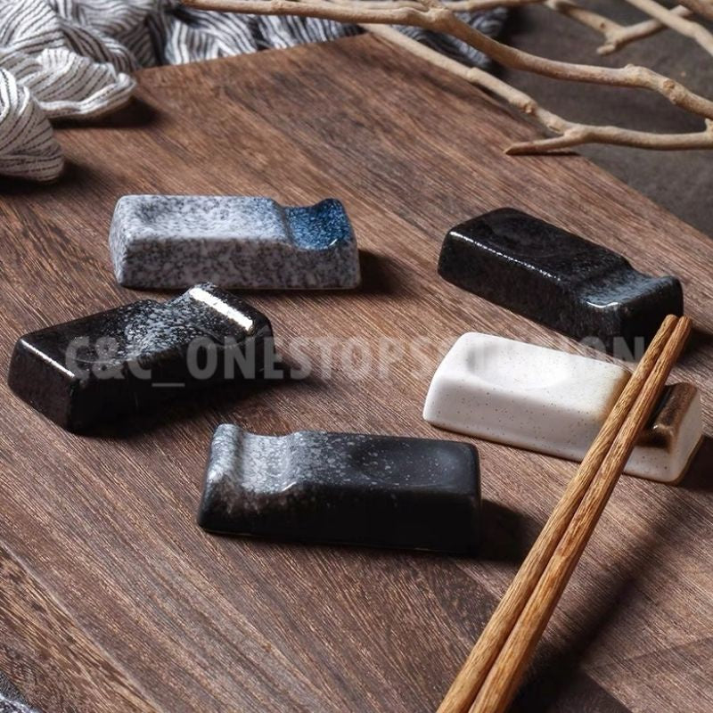 C&C Ceramic Chopstick Rest Holder Chopstick Holder Japanese Chopsticks Pillow Tableware Utensils Chopstick Rack