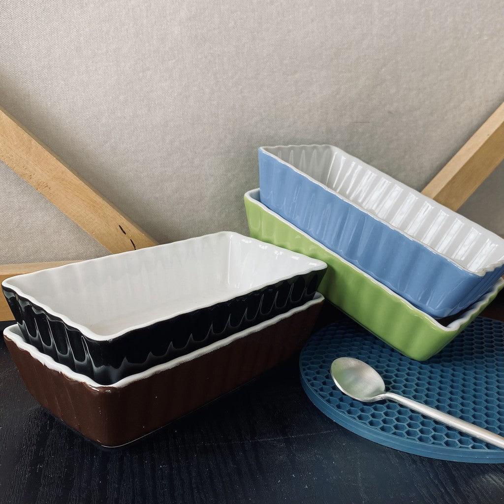 Multi-use Baking Dish Baking Dishes Rectangular Bakeware Set Ceramic Baking Pan Lasagna Pans for Cooking, Kitchen