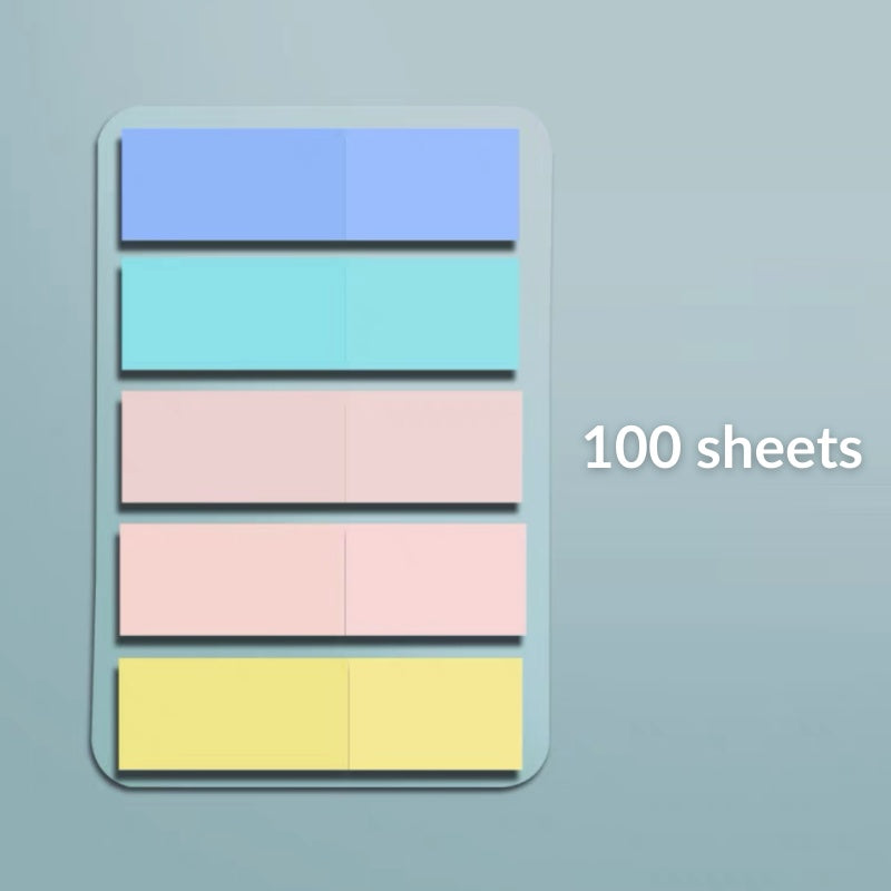 C&C 100pcs Colorful Sticky Note Memo Pad Lable Sticker Bookmarks Notepad School Office Stationery