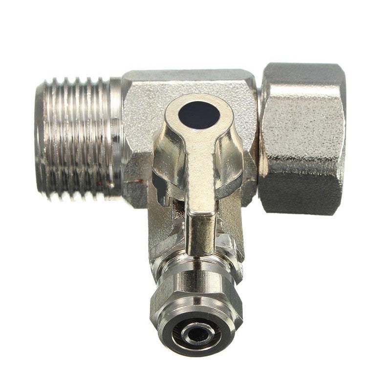 Water Adapter 1/2 Inches to 1/4 Inches Copper Ball Valve Faucet Tap Feed Reverse Osmosis