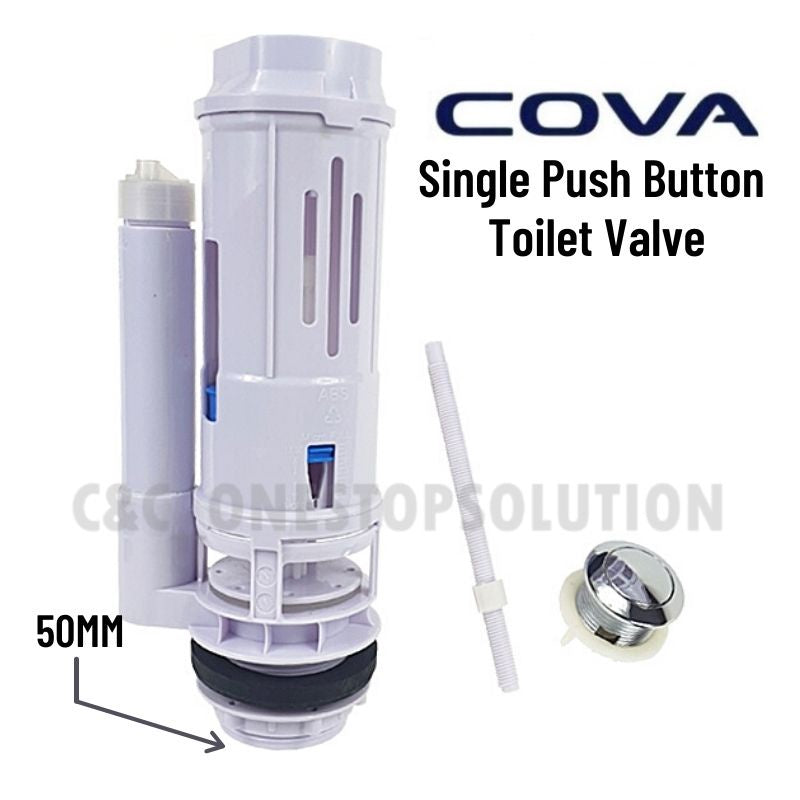 Single Push Button Toilet Flush Valve Toilet Water Tank Valve Toilet Water Tank Flush WC Cistern For Toilet Fittings