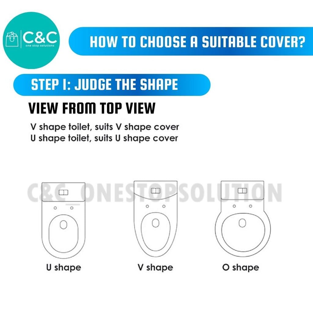 C&C UF U Shape Toilet Seat Cover With Soft Close Adjustable Hinge Penutup Mangkuk Duduk Tandas Johnson Sorento