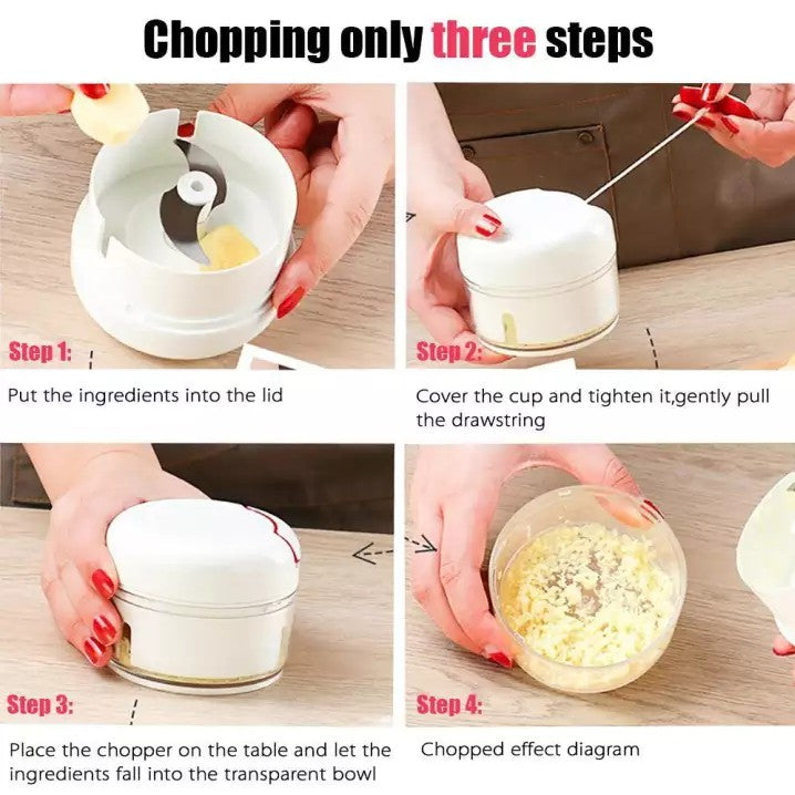 Multifunction High Speedy Chopper Garlic Cutter Vegetable Fruit Twist Shredder Manual Meat Grinder Slicers