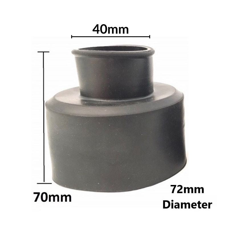 C&C Toilet WC Black Rubber Cone For Lower Level Cistern Pipe / Flush pipe rubber connector/Jamban Getah