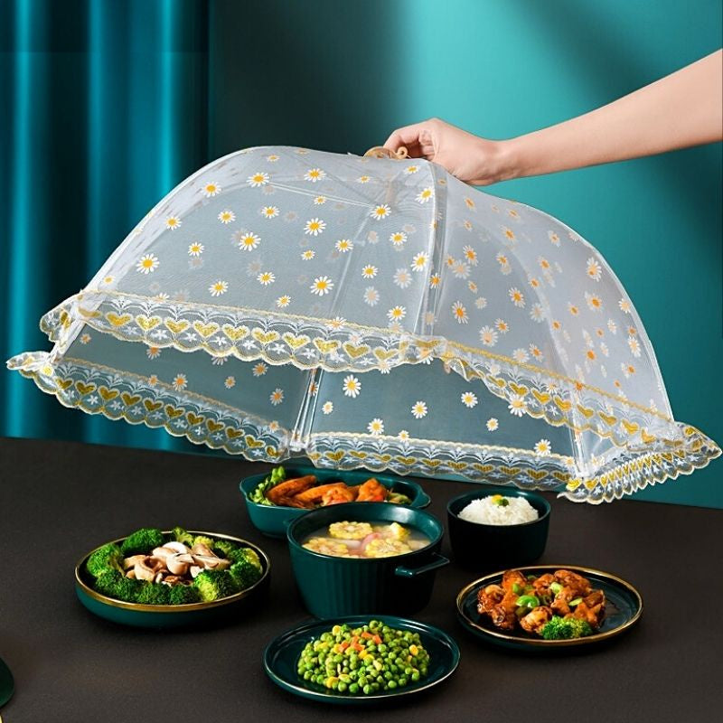 C&C 80cm Foldable Food Cover Storage Penutup Pinggan Tudung Saji Dish Dining Table Dish Cover Kitchen