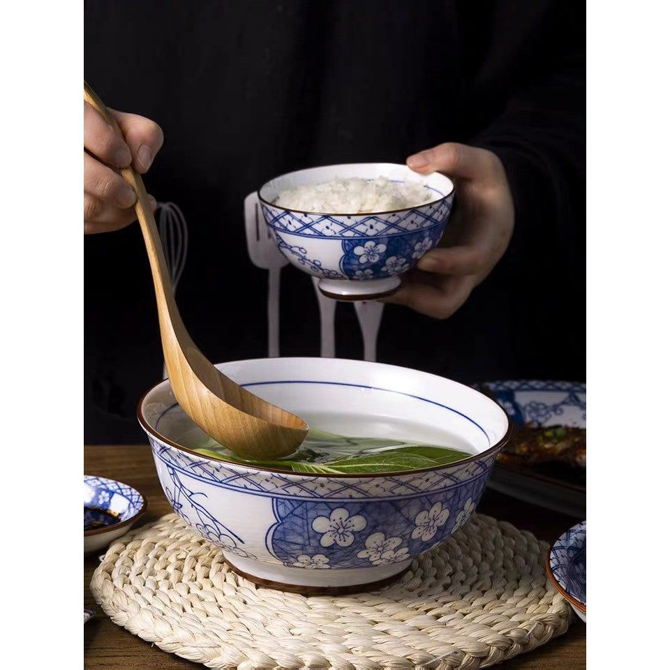 Nordic Japanese Style Ceramic Bowl/ Dining Bowl/ Soup Bowl/ Big Bowl 20cm 038