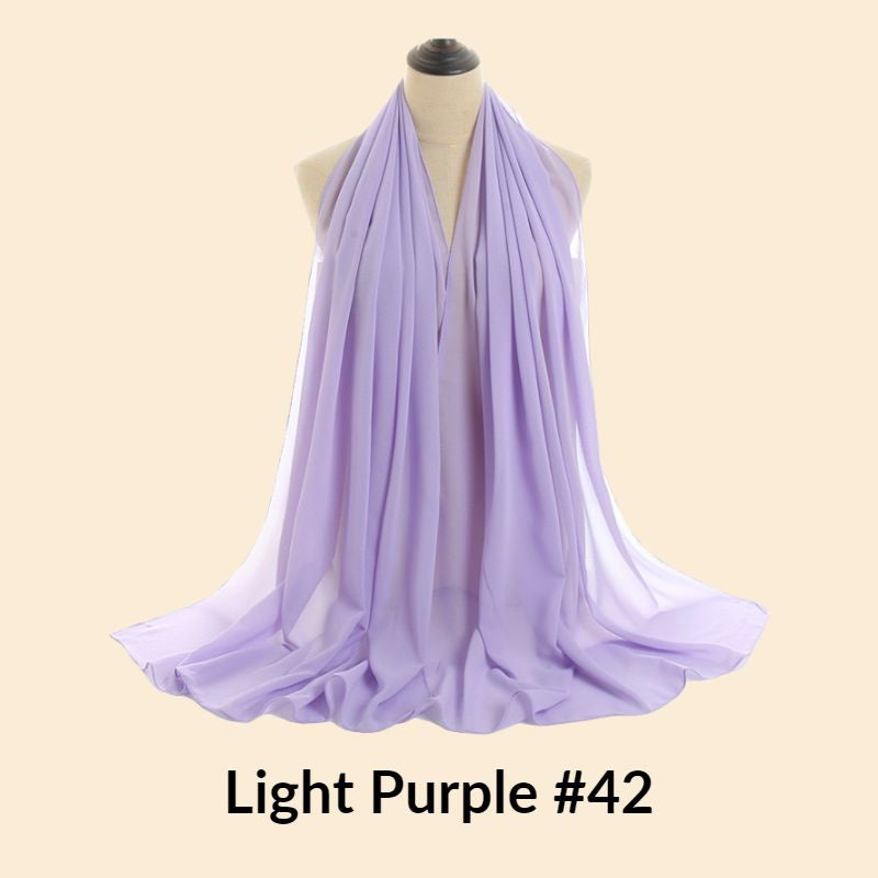 C&C Premium Shawl Eyelash Chiffon High Quality Heavy Chiffon Eyelash Chiffon Crepe Eyelash Shawl Borong Murah Tudung