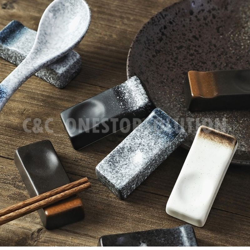 C&C Ceramic Chopstick Rest Holder Chopstick Holder Japanese Chopsticks Pillow Tableware Utensils Chopstick Rack