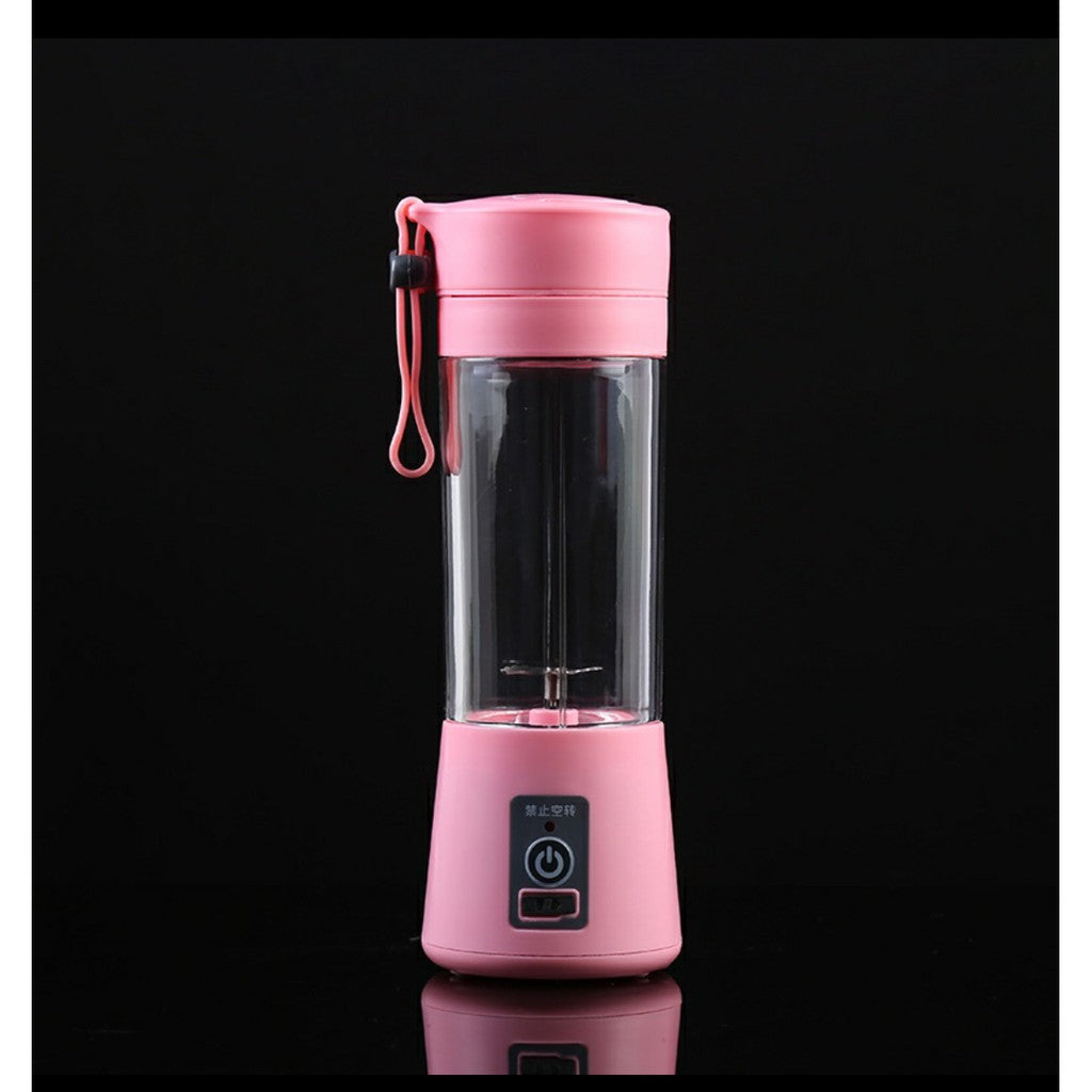 2 Blades Juicer USB Portable Electric Fruit Juicer Cup Bottle Mixer Rechargeable Juice Blender 380ml
