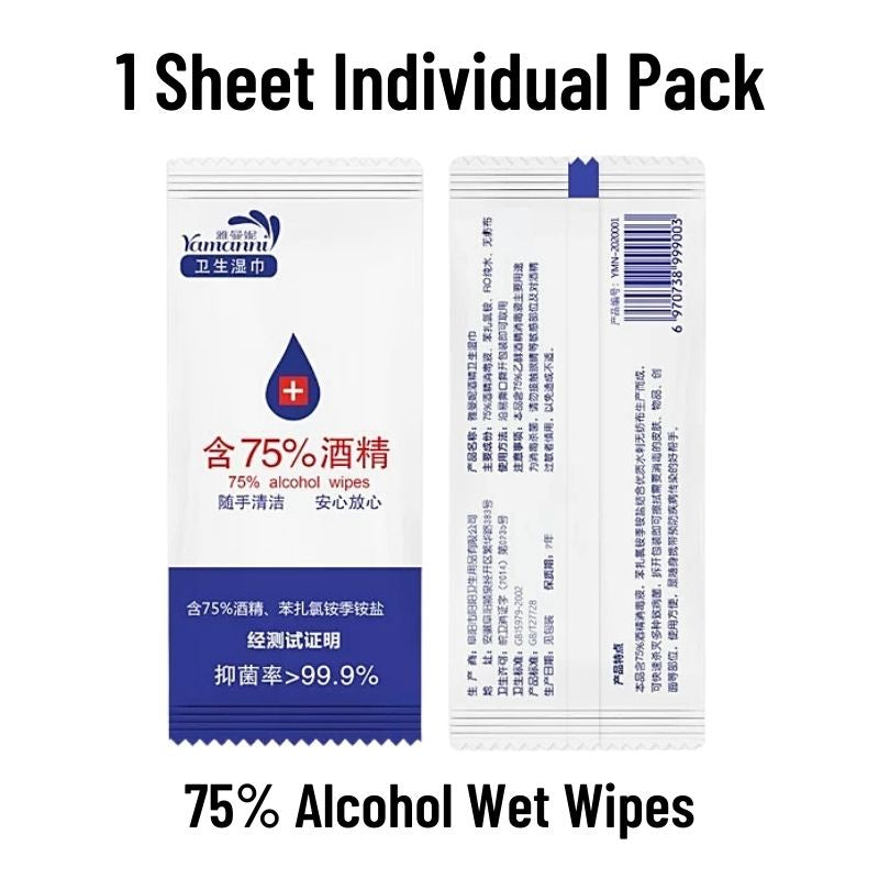 C&C 30pcs 75% Alcohol Wipes Wipe Disinfectant Wipes Yamanni Alcohol Wipes Sanitizing Tisu Alkohol Hapus Virus
