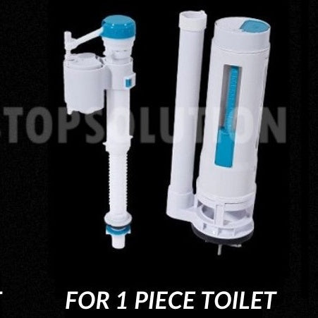 WATER SAVING Cistern Flush Valve Set w/ Adjustable Syphon Valve Toilet Cistern Water Inlet Control Bathroom Fitting