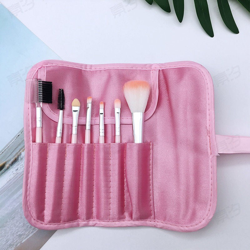 1 SET 7pcs makeup brush set cosmetics make up brush shadow brush blush brush cheek blush cheek portable eyebrow brush