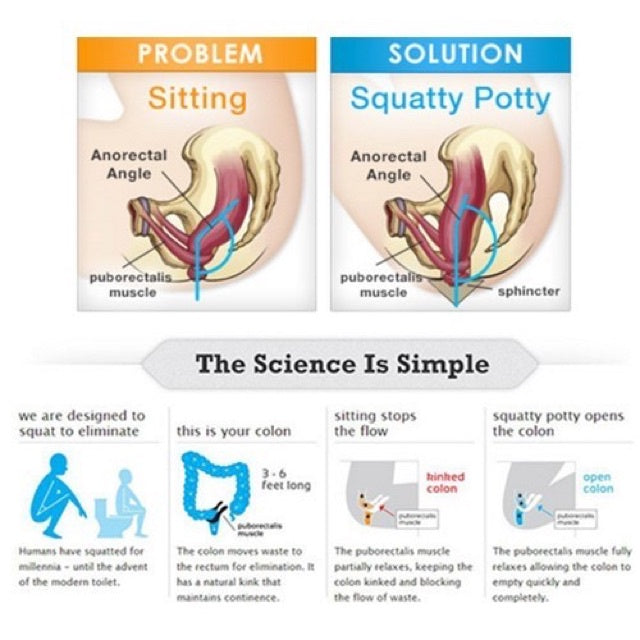 Footrest Toilet Squaty Foot Step Potty Healthy Toilet Squat Toilet Stool Footrest Bathroom Sit Tandas Letak Kaki Squat