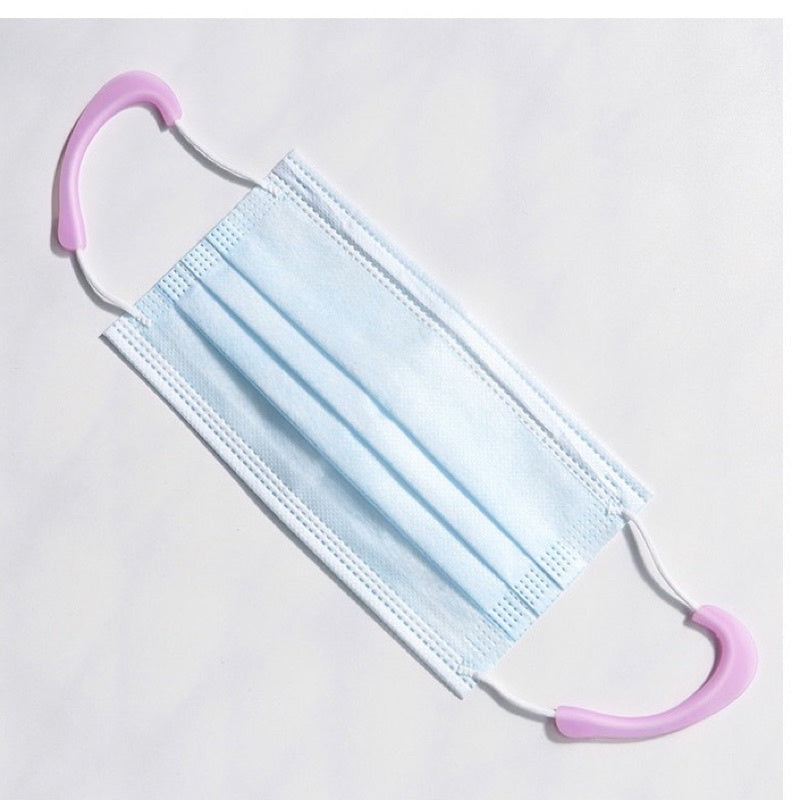 C&C Soft Silicone Reusable Washable Ear Hook Face Mask Hold Face Mask Soft Ear Protection Hook Tali Telinga Getah