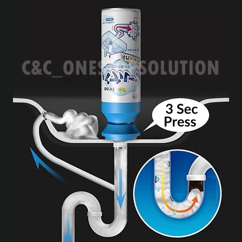 C&C Japan 500ML Pipe Drain Cleaner Drain Clog Remover Cleaner Drain Cleaner Penghapus Sumbat Tersumbat