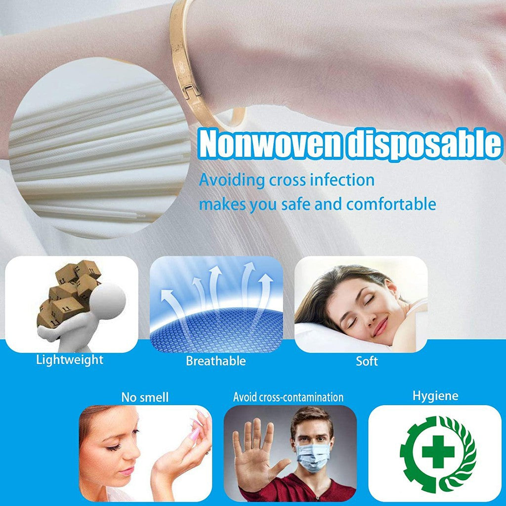 Disposable Cadar / Sarung Bantal Medical Bed Sheet Set Portable Travel Hotel Bedsheet Hygiene Protection