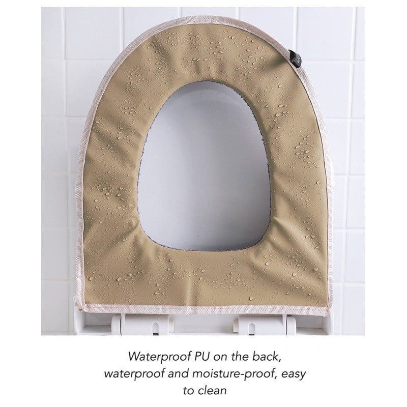 Toilet Seat Cushion Pads Soft Warmer Mat Washable Soft Warmer Mat Cover Pad Cushion Tudung Duduk Mangkuk Tandas