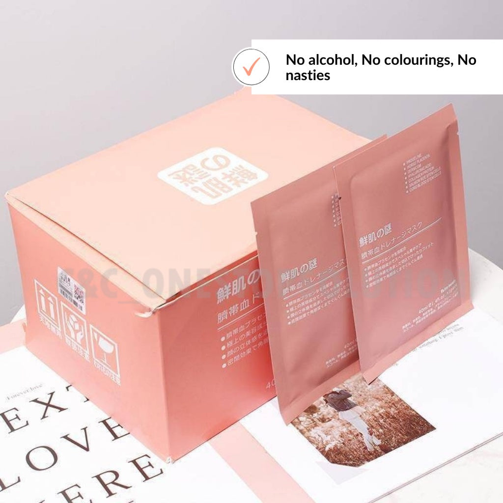 PREMIUM Lifting and Firming Cord Blood Stem Cells Placenta Sheet Mask