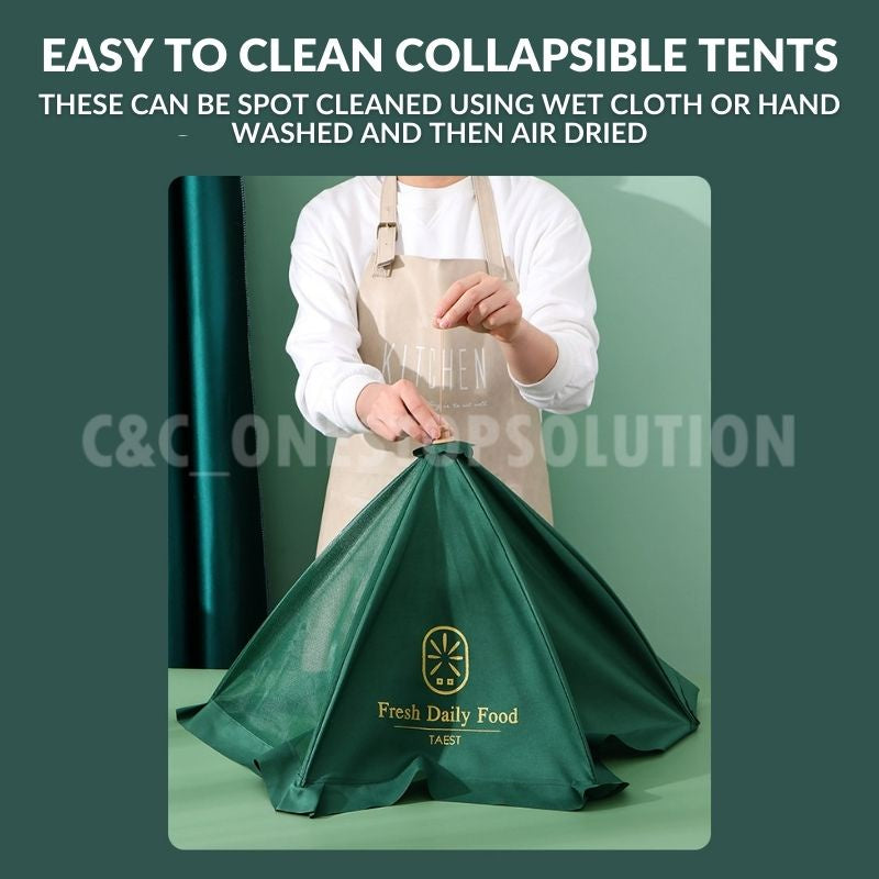 C&C Premium Food Cover Umbrella Design Mesh Tudung Saji Moden Table Dishes Cover
