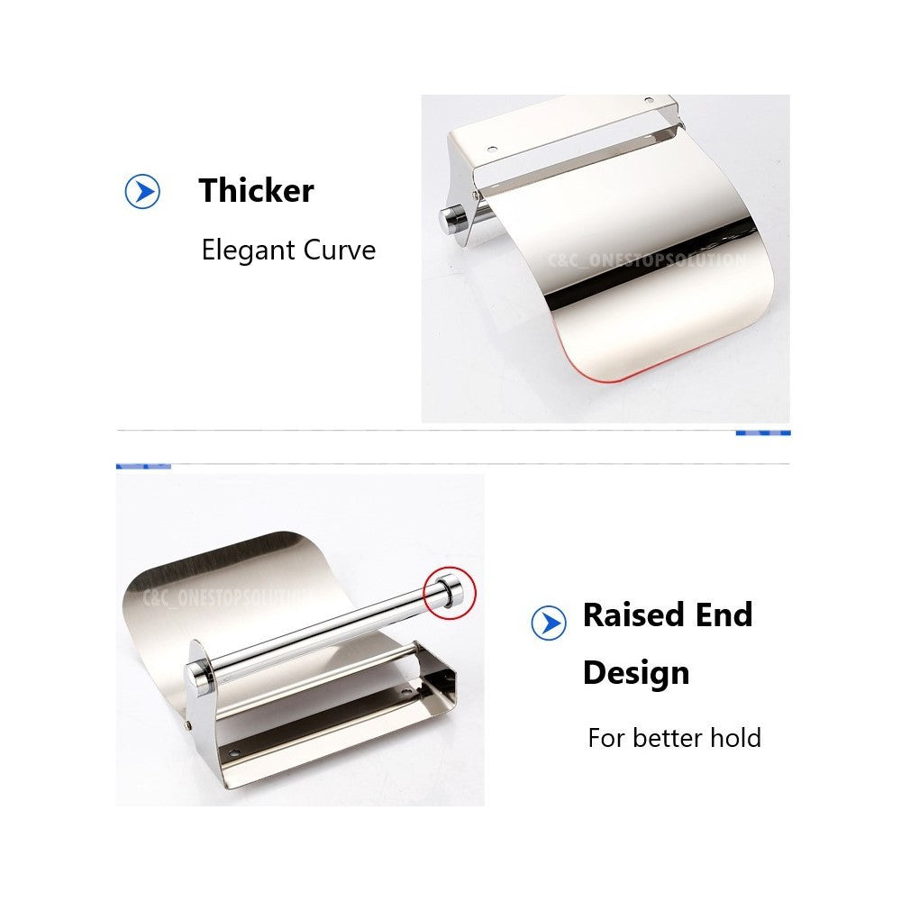 PREMIUM 304 Stainless Steel Toilet Paper Holder Bathroom Toilet Paper Holder Stainless Steel Paper Roll Holder Toilet