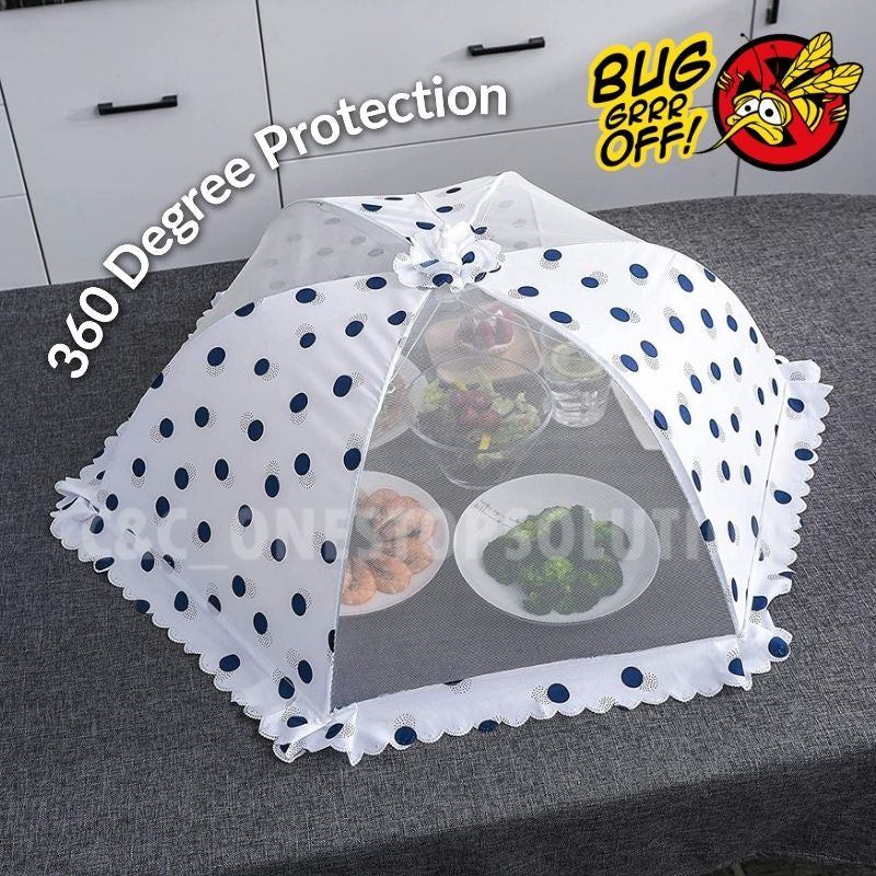 C&C Premium Foldable Food Cover Umbrella Design Mesh Tudung Saji Moden Table Dishes Cover