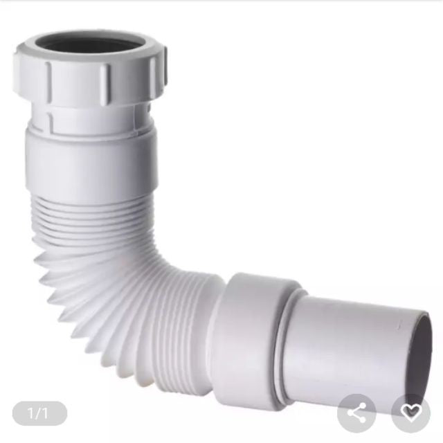 Flexible Waste PVC Pipe for Plumbing Faucet Basin / Kitchen Sink Water Fitting 77cm