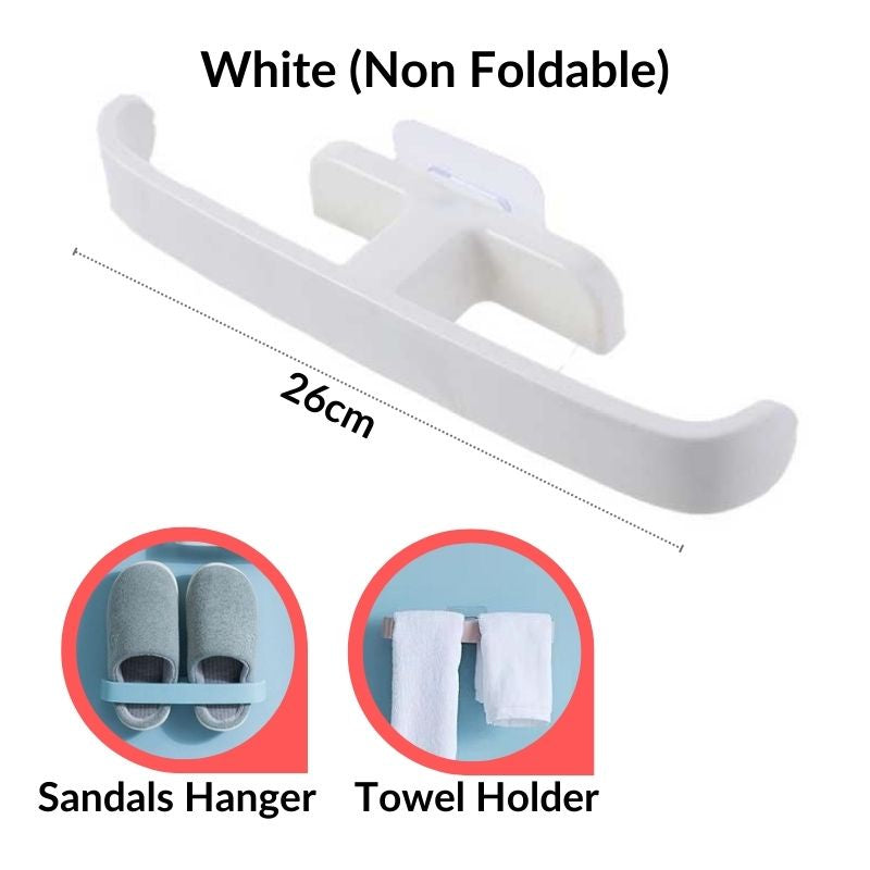 C&C Adhesive Kitchen Holder Wall Mounted Hanging Shoes Storage Rack Bathroom Self Adhesive Towel Storage Organizer